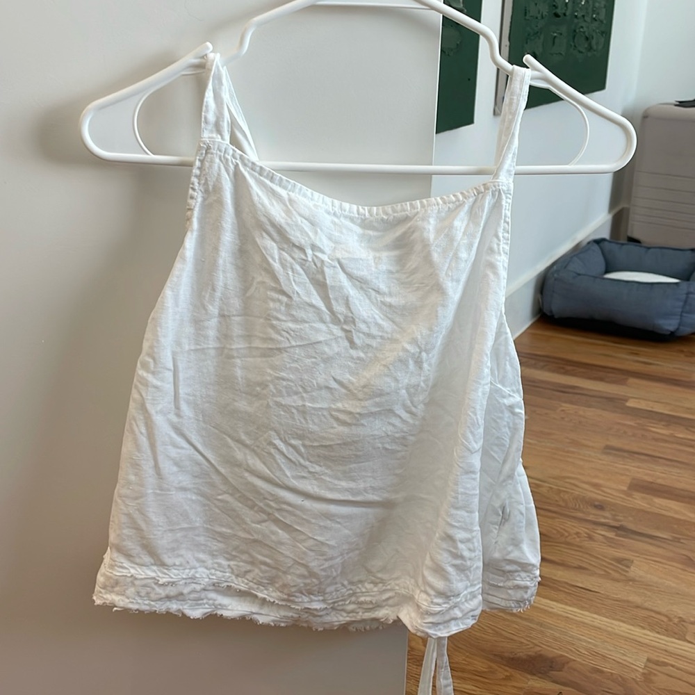 White tie crop top